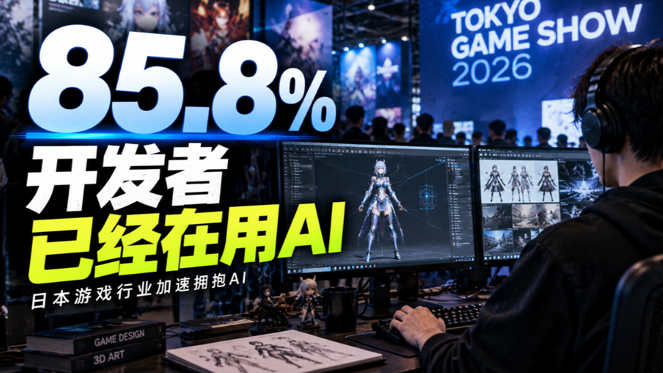 日本游戏开发者AI使用率达85.8%,版权风险同步上升