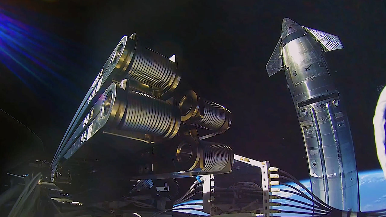 SpaceX直播视频画面