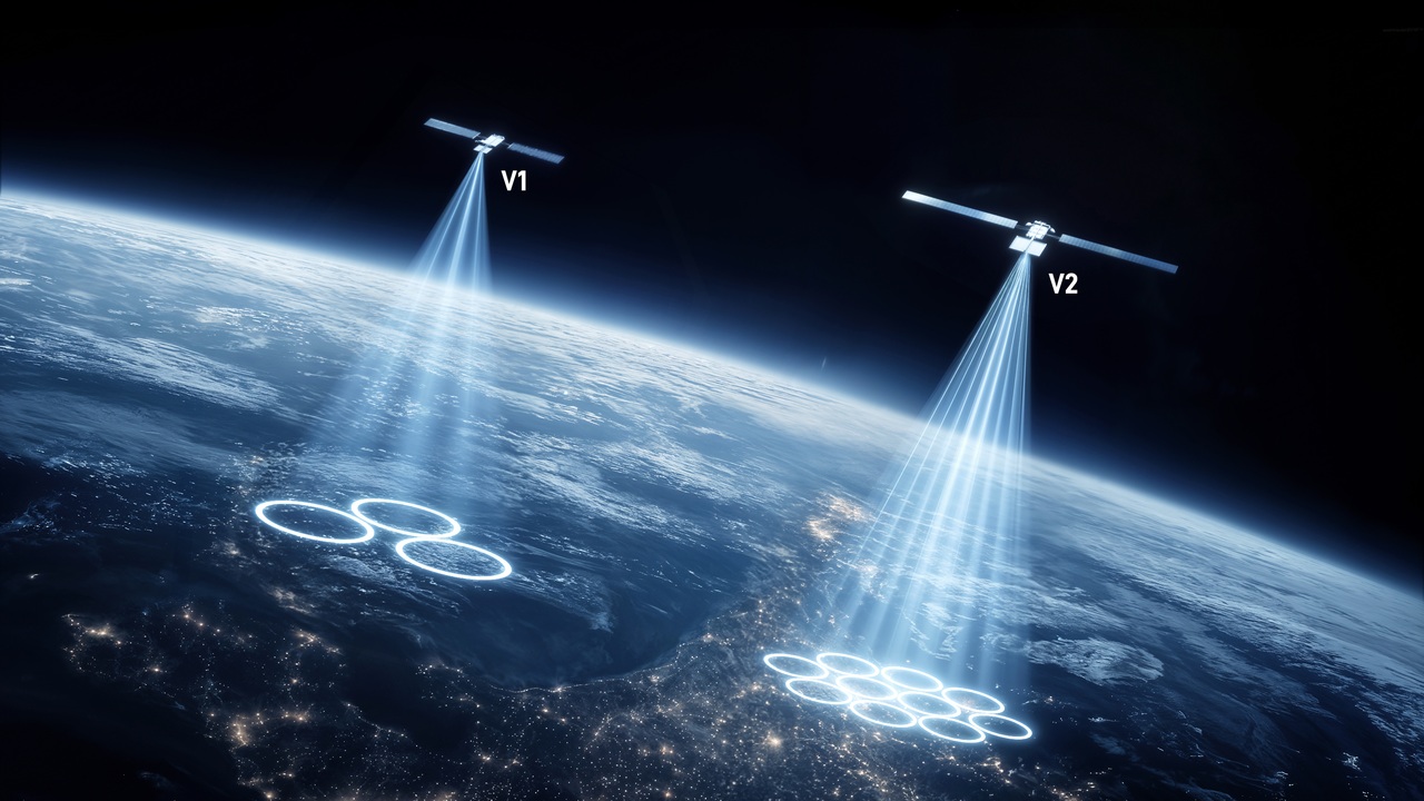 SpaceX官方星链移动通信示意图,非实拍。
