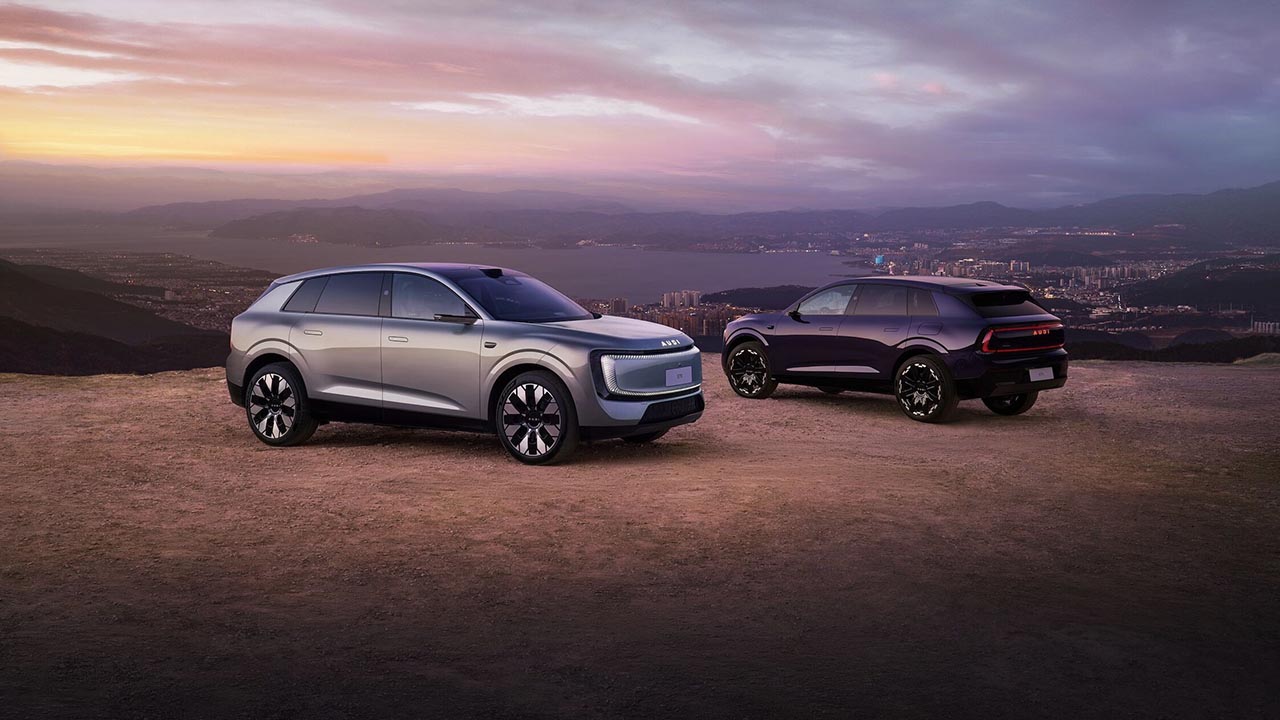 奥迪E7X官方产品资料图,2026年4月,©AUDI AG。